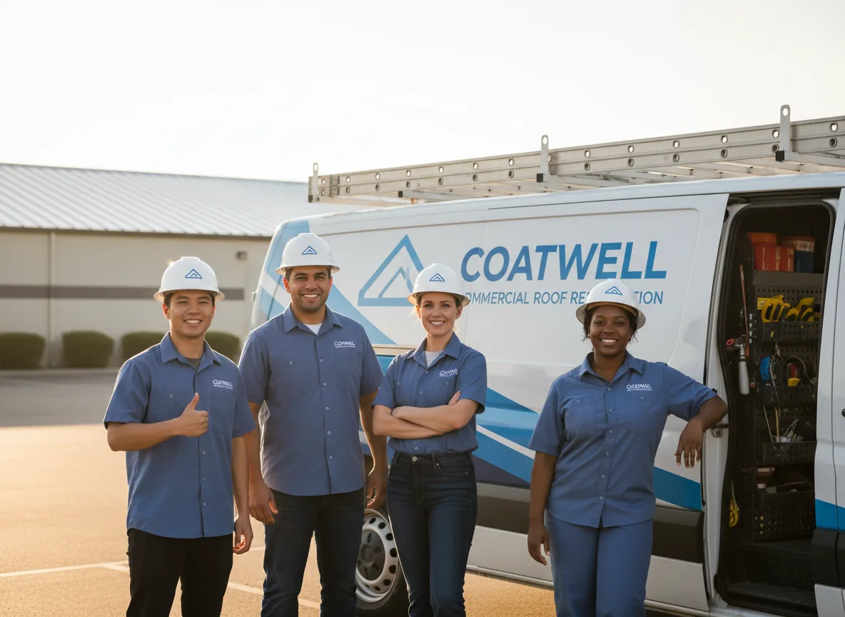 Commercial roof coating company in Lebo, KS