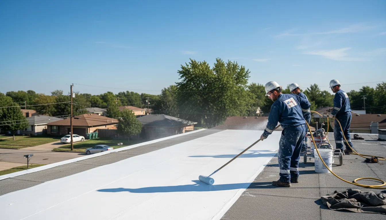 Commercial roof coating in Lebo, KS near me